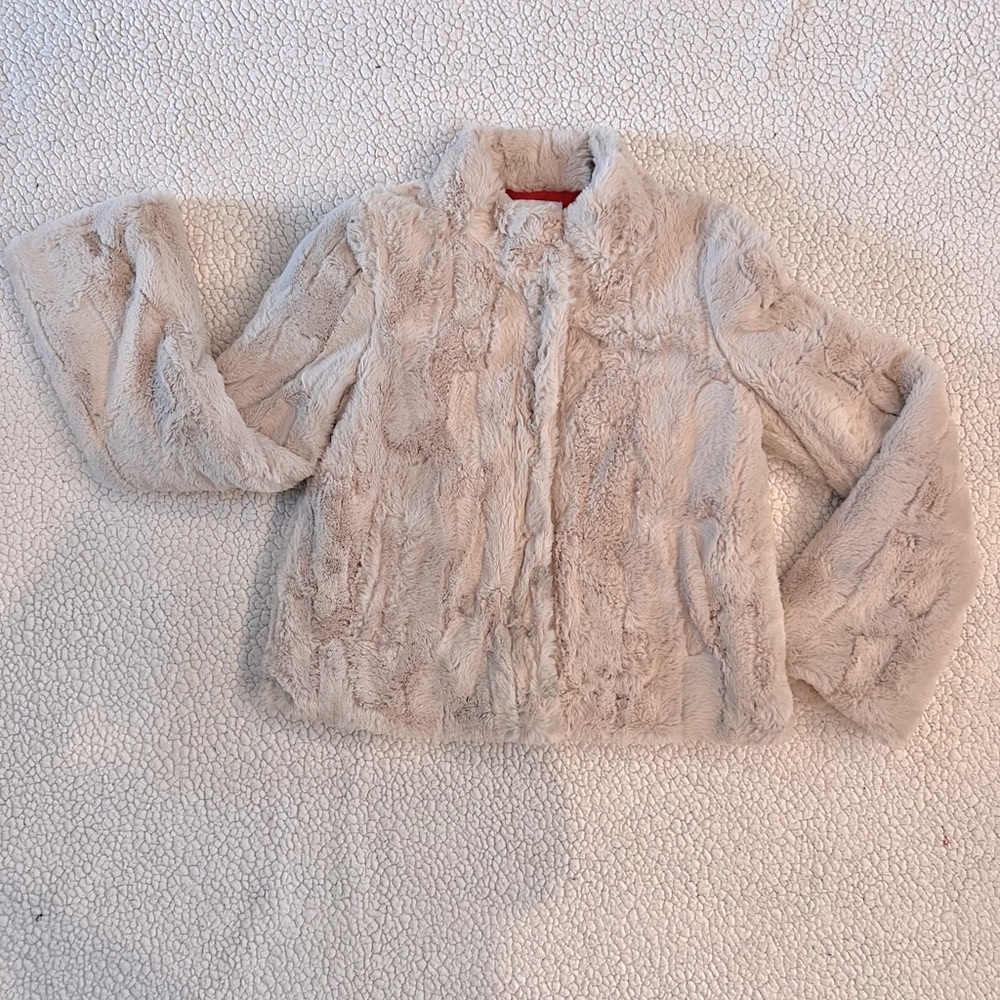 Faux fur jacket size small